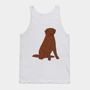 Brown Labrador drawing Tank Top